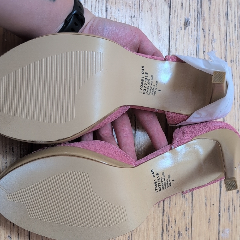 Colin Stuart Pink Open-Toe Heels - Picture 4 of 4